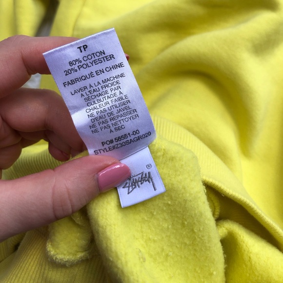 Stussy Yellow Crewneck Sweatshirt - Picture 7 of 11